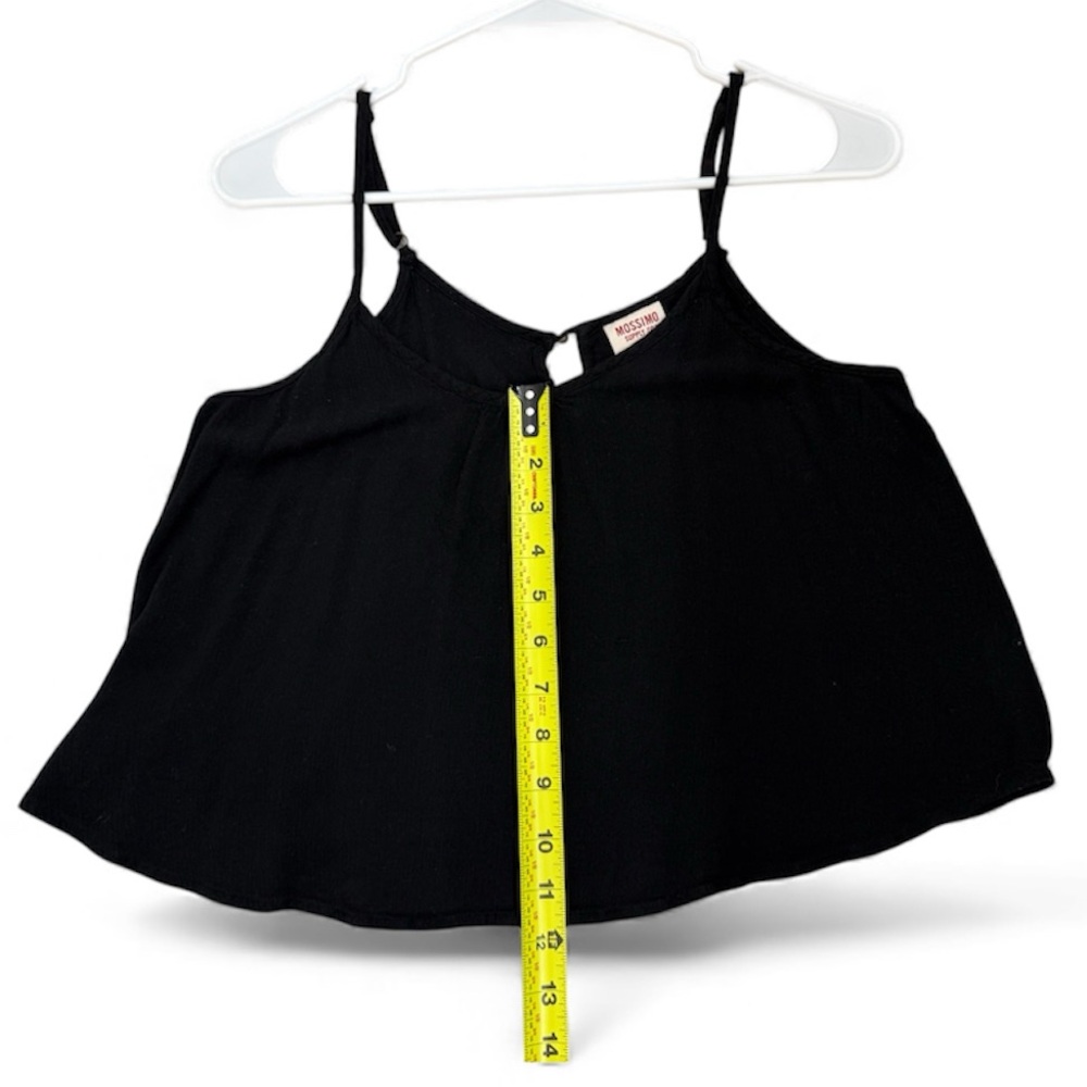 Mossimo Supply Co Black Cropped Tank Top